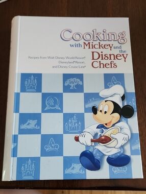 Disney Cooking with Mickey and the Disney Chefs - White & Blue Cook Book